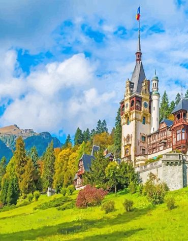 Transylvania Castle View Paint By Numbers