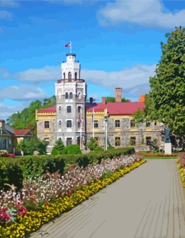 Sigulda Castle Scenery Paint By Numbers