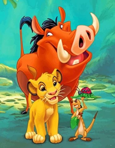 Simba and Friends Lion King Paint By Numbers