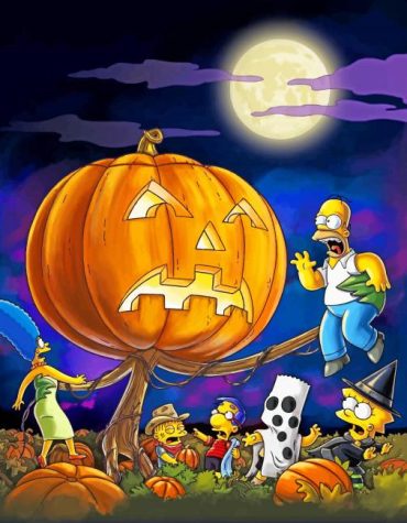 Simpsons Halloween Fun Paint By Numbers
