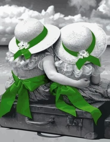 Monochrome Sisters Paint By Numbers