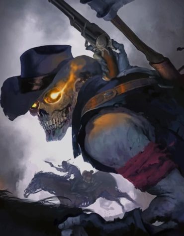 Skeletal Cowboy Gunslinger Paint By Numbers
