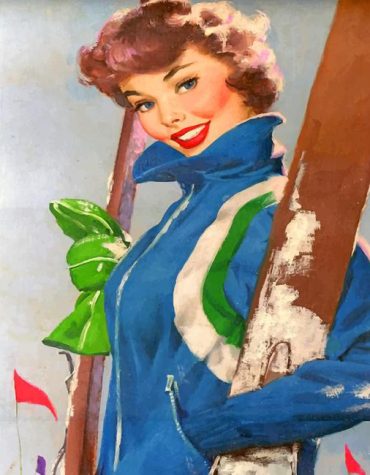Skiing Woman Winter Paint By Numbers