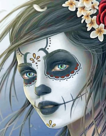 Candy Skull Women Paint By Numbers