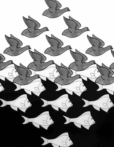 MC Escher Fishes Paint By Numbers