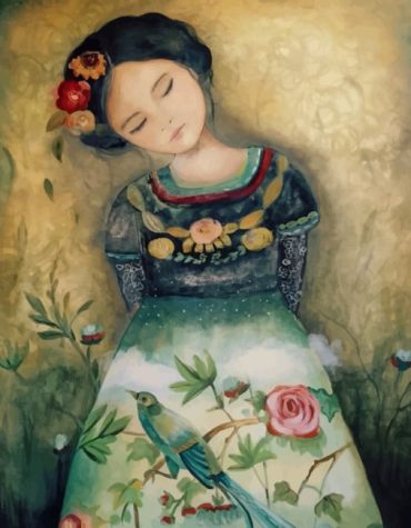 Sleepy Asian Woman Paint By Numbers