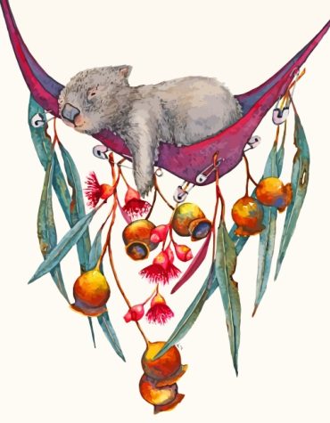 Sleepy Animal Wombat Paint By Numbers