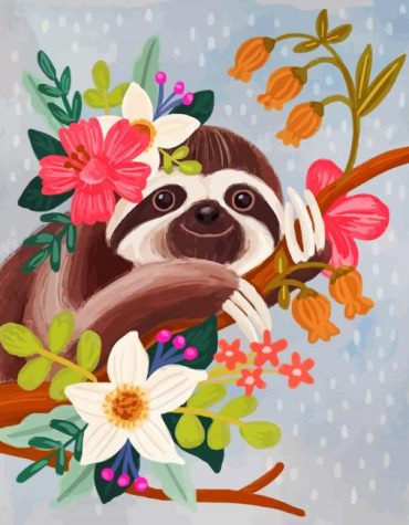 Sloth Animals Serenity Paint By Numbers