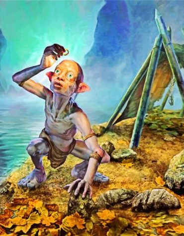 Lord of the Rings Gollum Paint By Numbers