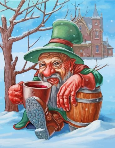 Fantasy Snow Dwarf Paint By Numbers