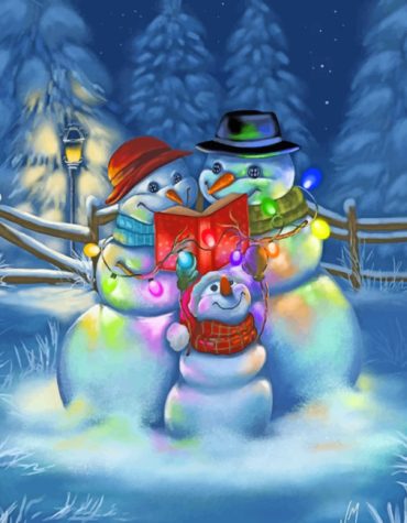 Winter Snow Family Paint By Numbers