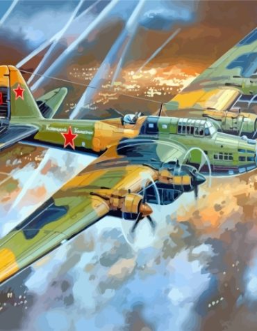 Soviet Pe 8 Engines Paint By Numbers