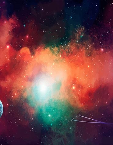 Colorful Space Nebula Paint By Numbers