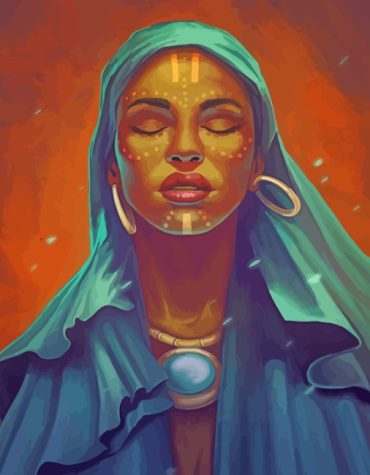 Spirited African Woman Paint By Numbers