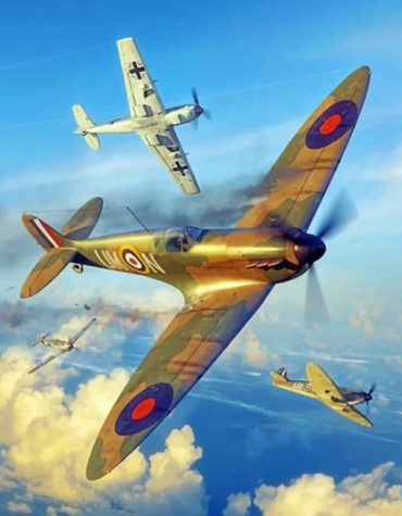 Spitfire War Legend Paint By Numbers