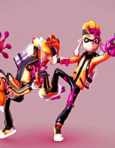 Splatoon Video Game Characters Paint By Numbers