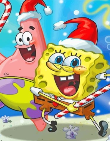 Spongebob Christmas Adventure Paint By Numbers