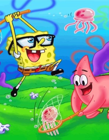 Spongebob and Patrick Adventure Paint By Numbers