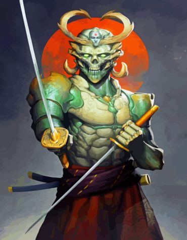 Samurai Warrior Skulls Paint By Numbers