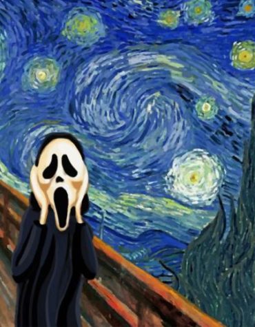 Starry Night Halloween Paint By Numbers