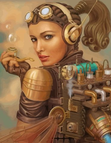 Steampunk Woman Paint By Numbers