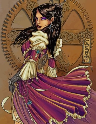 Steampunk Woman Paint By Numbers