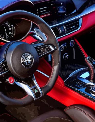 Alfa Romeo Stelvio Interior Paint By Numbers