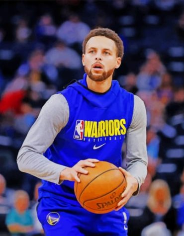 Stephen Curry Basketball Paint By Numbers
