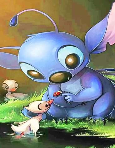 Stitch with Ducks Paint By Numbers