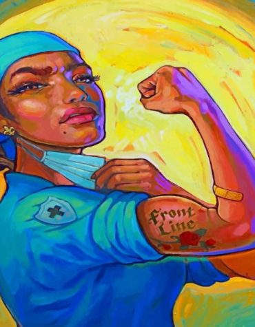 Empowered Nurse Heroine Paint By Numbers