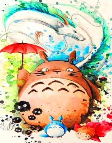 Studio Ghibli Totoro Paint By Numbers