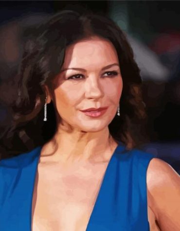 Captivating Catherine Zeta Jones Paint By Numbers