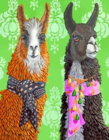 Chic Alpacas Paint By Numbers