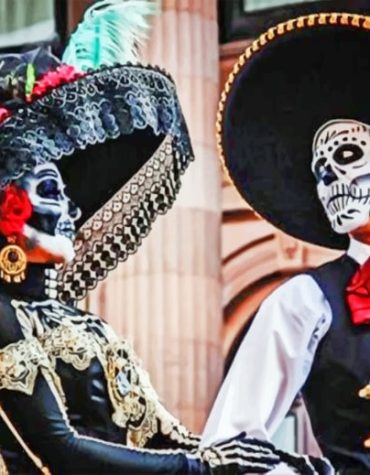 Sugar Skull Couple Day of the Dead Paint By Numbers