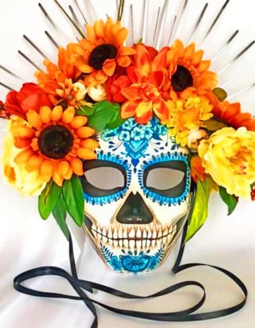 Colorful Sugar Skull Paint By Numbers
