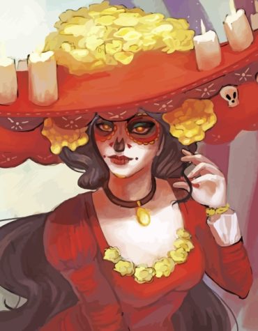 Day of the Dead Woman Paint By Numbers