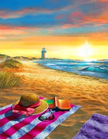 Sunset Summer Vibes Paint By Numbers