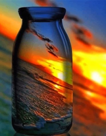 Sunset Beach Scene Paint By Numbers