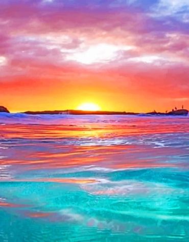 Ocean Sunset Paint By Numbers