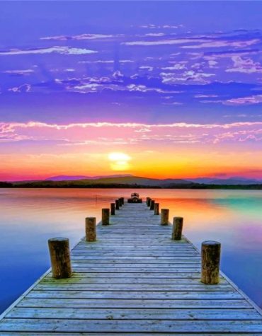 Beach Sunset Serenity Paint By Numbers