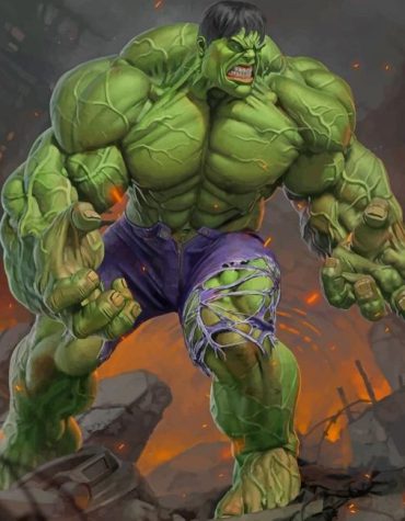 Marvel Hulk Paint By Numbers