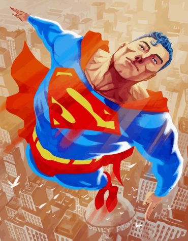 Superman Hero Paint By Numbers