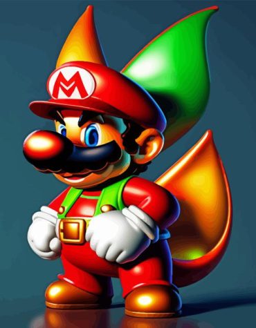 Super Mario Video Game Paint By Numbers