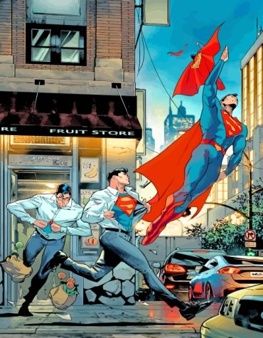 Superman Animation Paint By Numbers