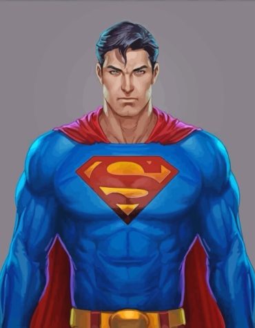 Superman Comic Legend Paint By Numbers