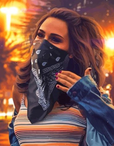 Masked Woman Artistry Paint By Numbers