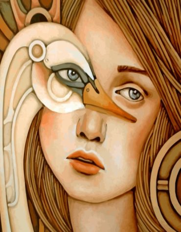 Swan Woman Art Paint By Numbers