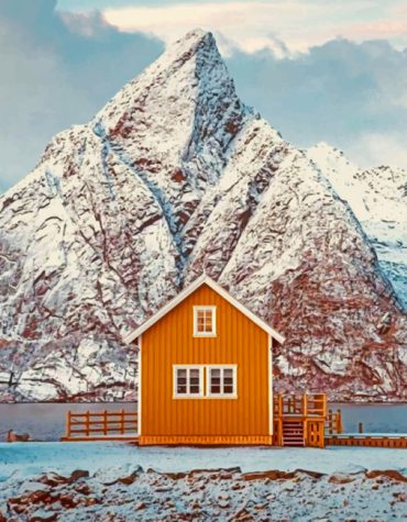 Sweden Snowy Mountains Paint By Numbers