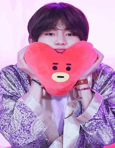 Taehyung BTS Kpop Star Paint By Numbers