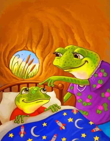 Frog Family Bond Paint By Numbers